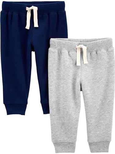 Image of Simple Joys by Carter's Boys' 2-Pack Pull on Fleece Pants