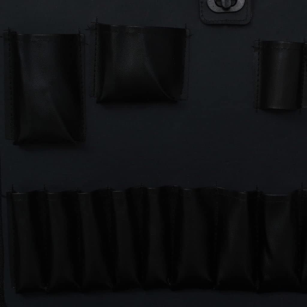 Maletín de herramientas de aluminio estructurado con 6 compartimentos, robusto maletín de almacenamiento de 46 x 33 x 16 cm para herramientas y accesorios