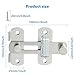 Alise 4 inch Flip Latch Gate Latches, Safety Door Lock for Barn Wood Fence Sliding French Doors,Heavy Duty SUS304 Stainless Steel Gate Hardware Brushed Nickel MS9500-LS