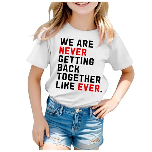 A Lot Going on at The Moment Shirt Kids, We are Never Getting Back Together Shirt, Casual Letter Print Tee Tshirt