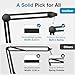 InnoGear Boom Arm Microphone Stand, Max Load 4.4 Lbs Desk Mic Arm Stand for Blue Yeti HyperX QuadCast S SoloCast Shure SM7B AT2020 Fifine AM8 Razer Seiren Mini