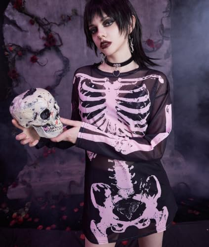 Disfraz de esqueleto para mujer ideal en fiestas temáticas y noches de Halloween 5