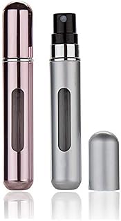 Perfume Atomizer Refillable, 8 ml Refillable Spray Bottle Mini Underfill Empty Travel Bottle Clear Visual Container Bottle Set of 2
