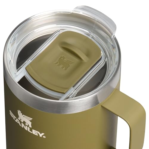 Image of STANLEY Everyday Camp Mug 24oz | Drink Through Lid | Cup for Coffee, Tea and Drinks | Insulated Stainless Steel Coffee Mug | BPA-Free | Exclusive Thyme