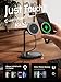 THREEKEY Charging Station, for MagSafe Charger with 180° Rotation, Qi2 15W Fast Charging Pad with Dual-Sided Magnets, Magnetic Wireless Charger Stand for iPhone 16-12 Series/Airpods (TZH103 Black)