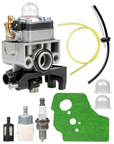 Carburateur pour Honda GX25 GX35 GX22 Compatible UMK425E UMK435E UMS425E Debroussailleuse FG110 HHT25 Remplace 16100-Z0Z-034 Kit avec Joint, Filtre, Tuyau de Carburant, Filtre à Air, Bougie et Poire