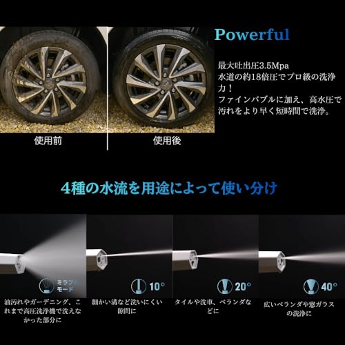 Mirable ミラブルアクアブラスト 高圧洗浄機