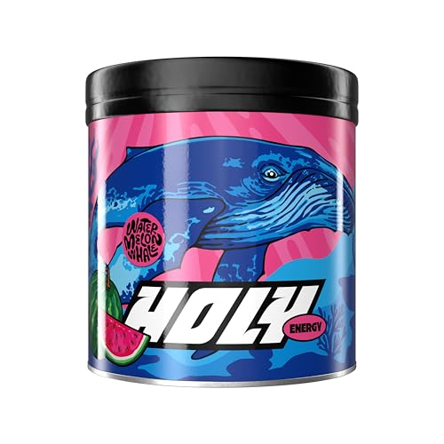 HOLY Energy ‘Watermelon Whale’ Booster goût pastèque - 50 portions avec NewCaff & extrait de...