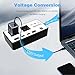 200W Voltage Converter US to Europe, 220V to 110V Power Adapter for European Travel, 2 USB C & 2 USB A Ports, 2 AC Outlets for Laptop, Phone -EU UK AU IT Plug Included