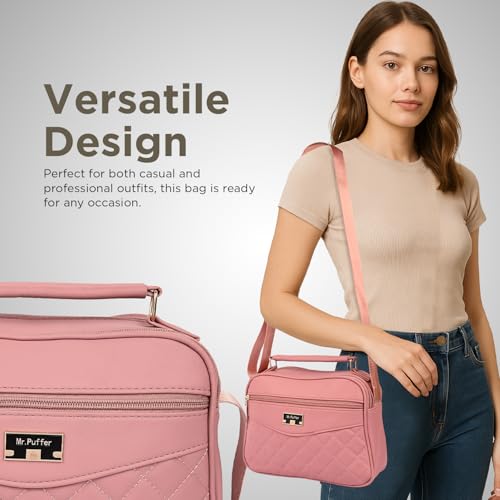 Image of Sling Bag for Women | Classic Stylish Handbag for Girls with Adjustable Strap