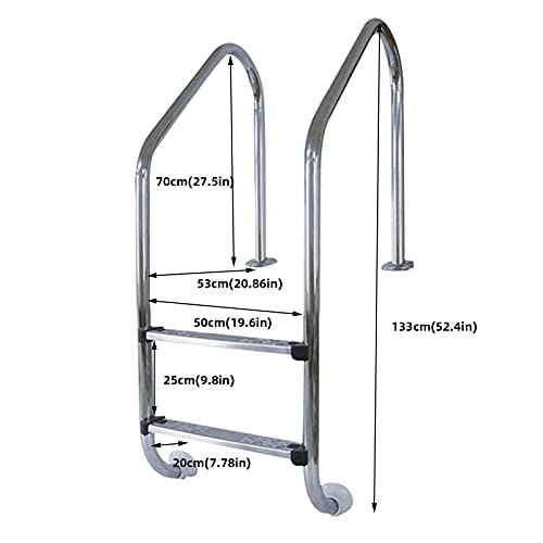Escalera para piscina de acero inoxidable fácil de instalar miniatura 7