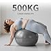 FITMIND Extra Thick Exercise Ball with Embossed Pattern,Yoga Ball 22in/26in/30in for Workout Pregnancy Stability,Anti-Burst and Slip Resistant Swiss Ball with Pump for Yoga, Pilates,Physical Therapy