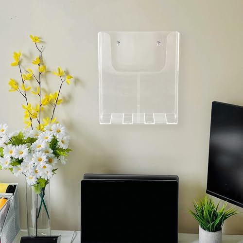 Organisateur de documents en acrylique transparent Angoily pour bureau