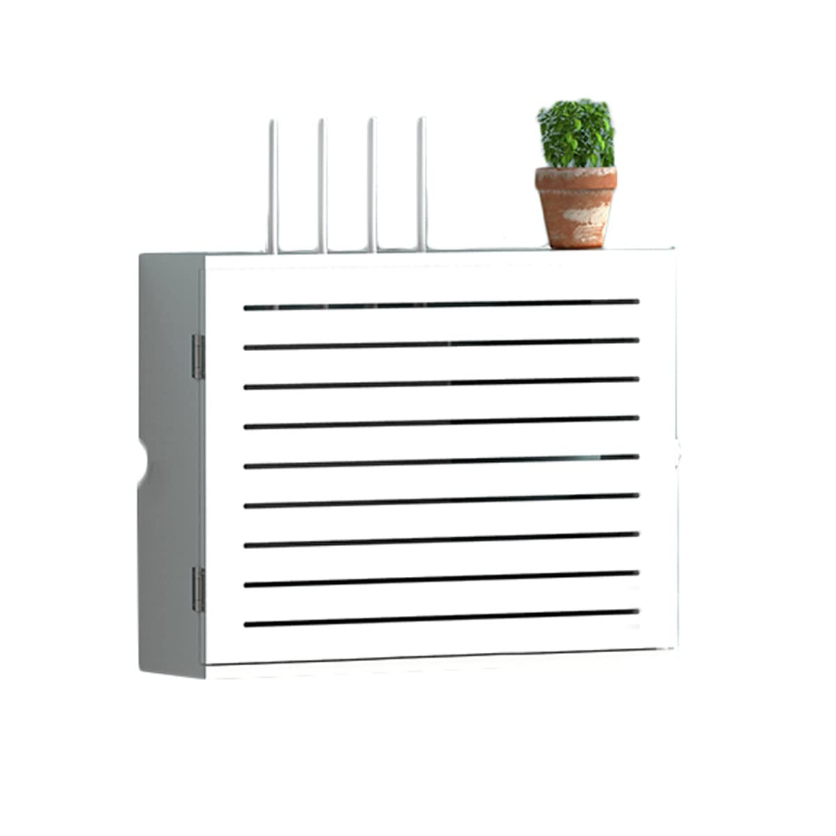 Boîte de rangement pour routeur sans fil WiFi et meuble TV mural de masquage de prise