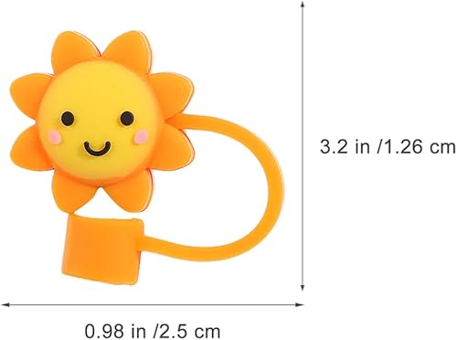 Miniatura 2 de 10 fundas reutilizables para popotes de 0.315 a 0.315 pulgadas, para popotes de silicona para vasos