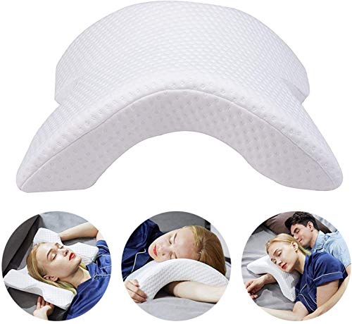 Image of SEVIA Memory Foam Bedding Pillow, Slow Rebound Pressure Neck /Shoulder /Back /Head Improve Sleep Protect Arms, Anti-Hand Numb Pillow | Arched Memory Foam Pillow