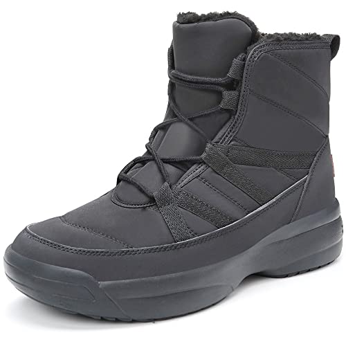 Gaatpot Botas de Nieve Mujer Zapatos Invierno Calentitos Forro Botines Aire Libre Trekking Bota Impermeable Boots Negro 39 Cover