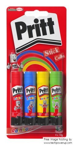 Pritt Stick arc-en-ciel, 10 G – Lot de 4