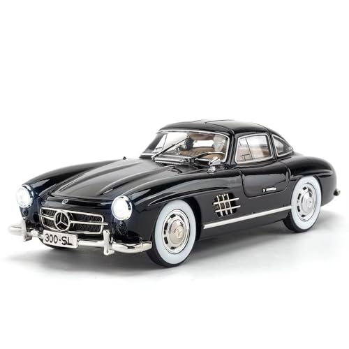Image of Alokik Enterprise 1:24 Marcedees Benz 300SL Diecast Metal Pull Back Car with 4 Openable Doors with Sound and Light Toy Decoration car Best Gift Toys for Kids 【Colors as Per Stock】