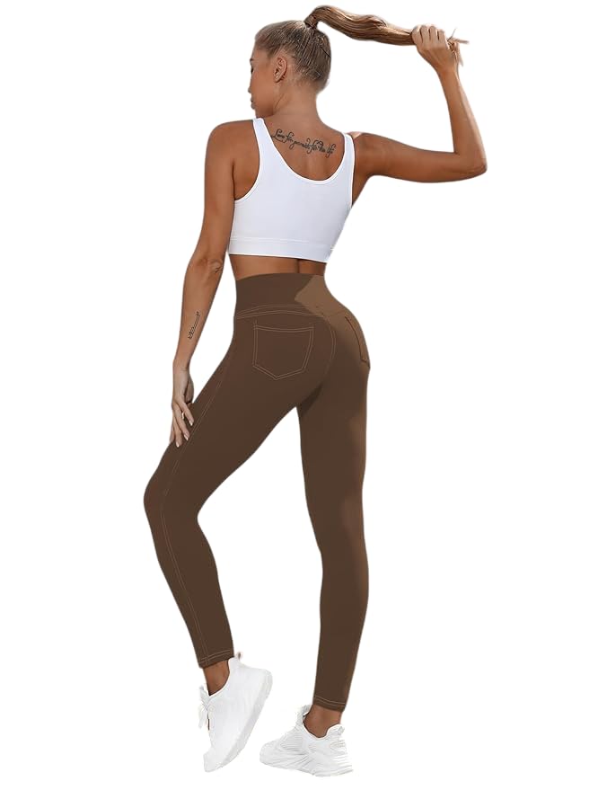 Pantalones de mezclilla elásticos estilo ropa deportiva 7/8 para el confort diario