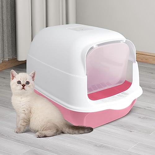 Litière pour chat bac fermé avec porte et bac à litière réutilisable - 5