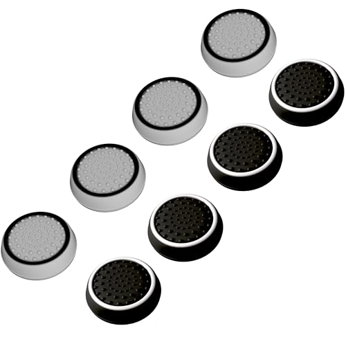 MatoSan® Zestaw 8 Nakładek na Drążki Analogowe – Kompatybilne z PS5 – Antypoślizgowe Nakładki na Thumbstick – Akcesoria Gamingowe do Kontrolerów