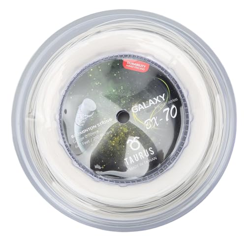 Corda de Badminton de Náilon Durável 200 M Corda de Raquete de Badminton de Reposição de 0,7 Mm (Bra