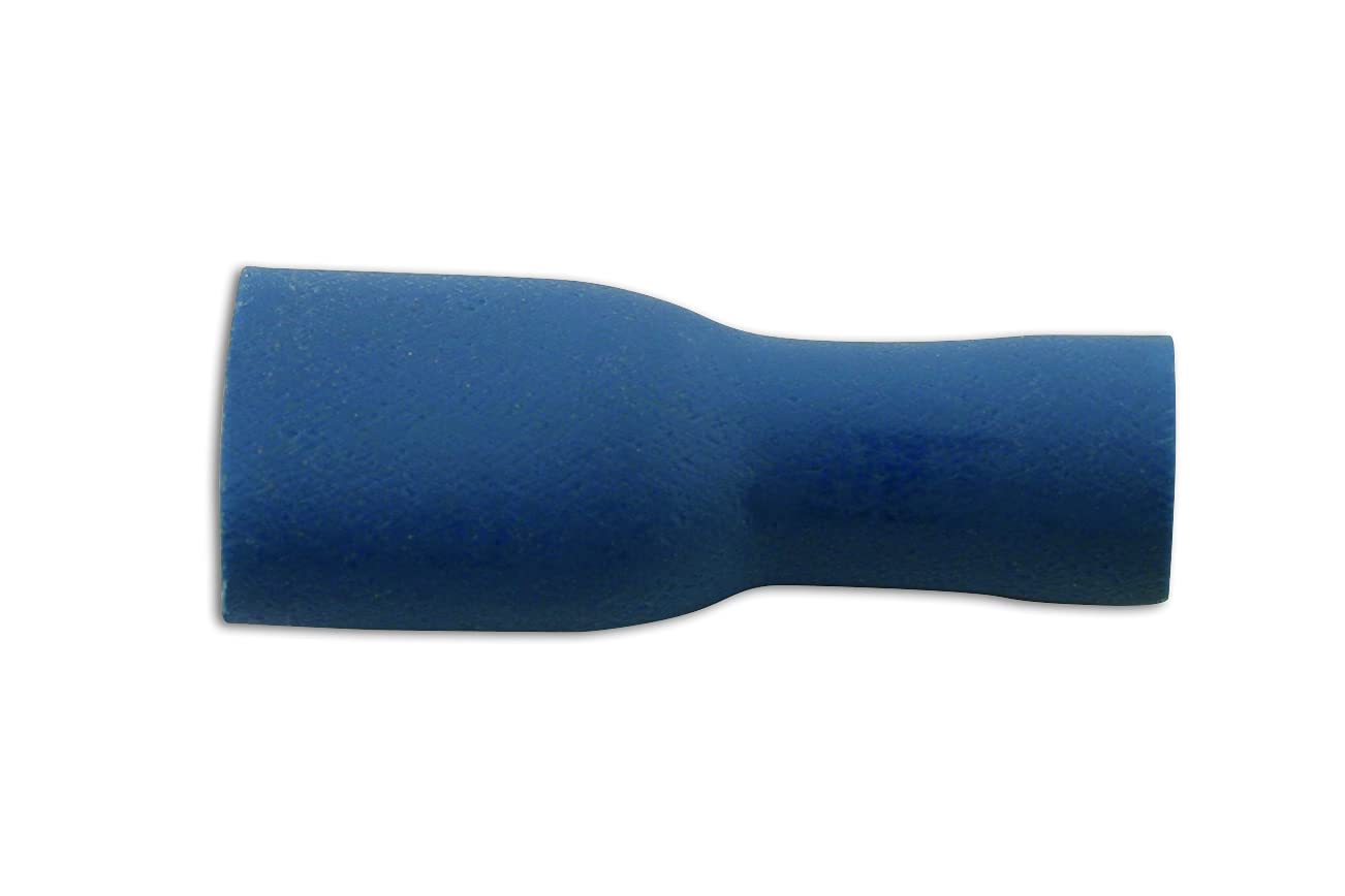 CONNECT 36873 Pre Insulated Terminal 10 Pieces 6.3mm Blue Female Push On