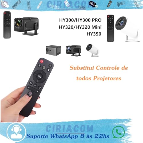 Controle Remoto para Projetor Universal Hy300 / Hy320 - Magicubic - Função Mouse, adaptador USB Univ