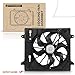 A-Premium Engine Radiator Cooling Fan Assembly Compatible with Select Jeep Models - JK Series Wrangler 2007 2008 2009 2010 2011 - Replace# 55056642AB, 55056642AC