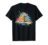 Colorful Watercolor Ancient Egypt Pyramid