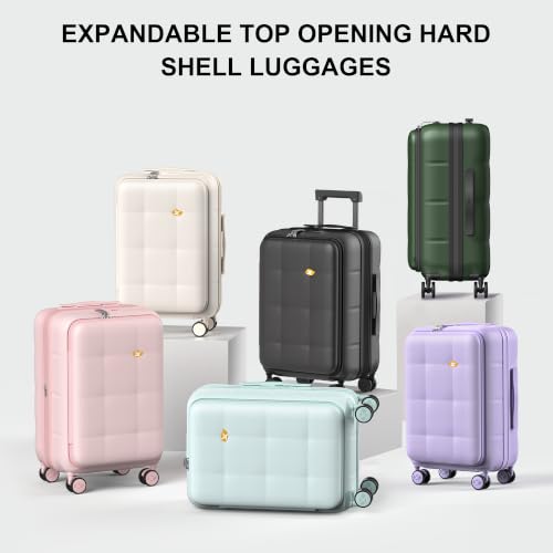 MGB 20 Inch Expandable Carry On Luggage Airline Approved (Purple) by MGB - Used condition - Image 9
