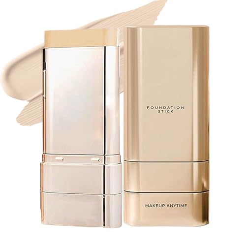 Beauty Foundation Stick, maquillaje de base de base múltiple con cepillo, corrector de cobertura completa hidratante, acabado natural de ropa larga, para todos los tipos de piel