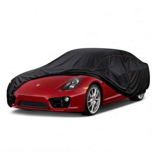 Image of 6 Layer Coupe Car Cover Universal Fit for Porsche 718 Cayman Boxster, Toyota Supra, Jaguar f-Type, Chevy c4 c5 c6 c7, Mazda Rx-8, etc. Fits Coupe /Cabrio up to 177 Inch