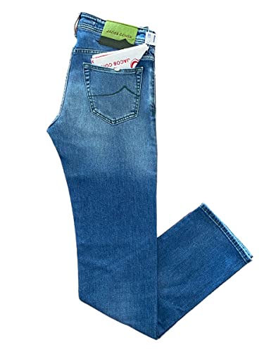  Jacob Cohen Jeans Blu Chiaro 5 Tasche in Cotone Luxury 1420 (30)