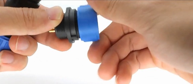 Elecbee Connettore aeronautica SP21 5 poli, IP68 5 Pin Impermeabile spina femmina e presa maschio Circolare connettori In Line Tipo SP21 5 Pin