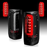 AmeriLite for 1989-1996 Ford F150 Bronco F250 F350 Truck 3D C-Type LED Tube Dark Smoke Replacement...