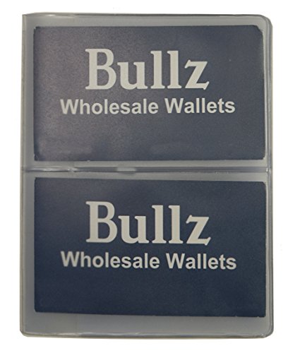 Set Of 2 Heavy Duty Vinyl 6 Pages Hipster Wallet Inserts For Mens Wallets Made In Usa #TOP1