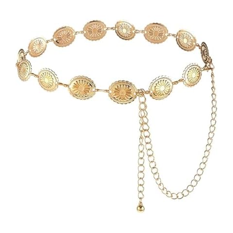 SULIVES Adjustable Daisy Concho Waist Chain Cover