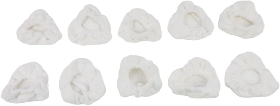Reusable Microfiber Triangle Steam mops Pads, Washable Bonnet Covers for Dupray Awasky, Deep Clean Grime Grease Remover for Hardwood Stone, 5 Pack10 PACK