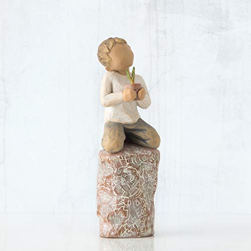 Willow Tree Something Special Figurine, Bronze & Ivory, 5.5" H - Image 2