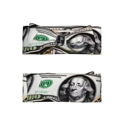 Banknote Patterns Baby Bow Headband. Comfortable baby headband, suitable for daily wear and photo props.2