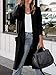 ANRABESS Women's Long Cardigan Sweater 2025 Fall Fashion Casual Oversized Knit Open Front Coatigan Jacket Coat Outfits Black Medium