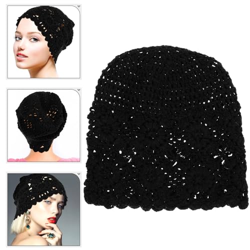 Turbante negro de mujer ULTECHNOVO con diseño étnico 7