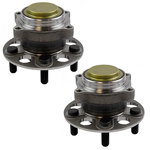 Image of TRQ 2 Piece Rear Wheel Bearing & Hub Assembly Set with ABS Sensor Compatible with 2017-2022 Honda Ridgeline
