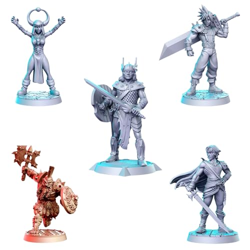 Set de 15 Miniaturas de Resina sin Pintar para RPG miniatura 4