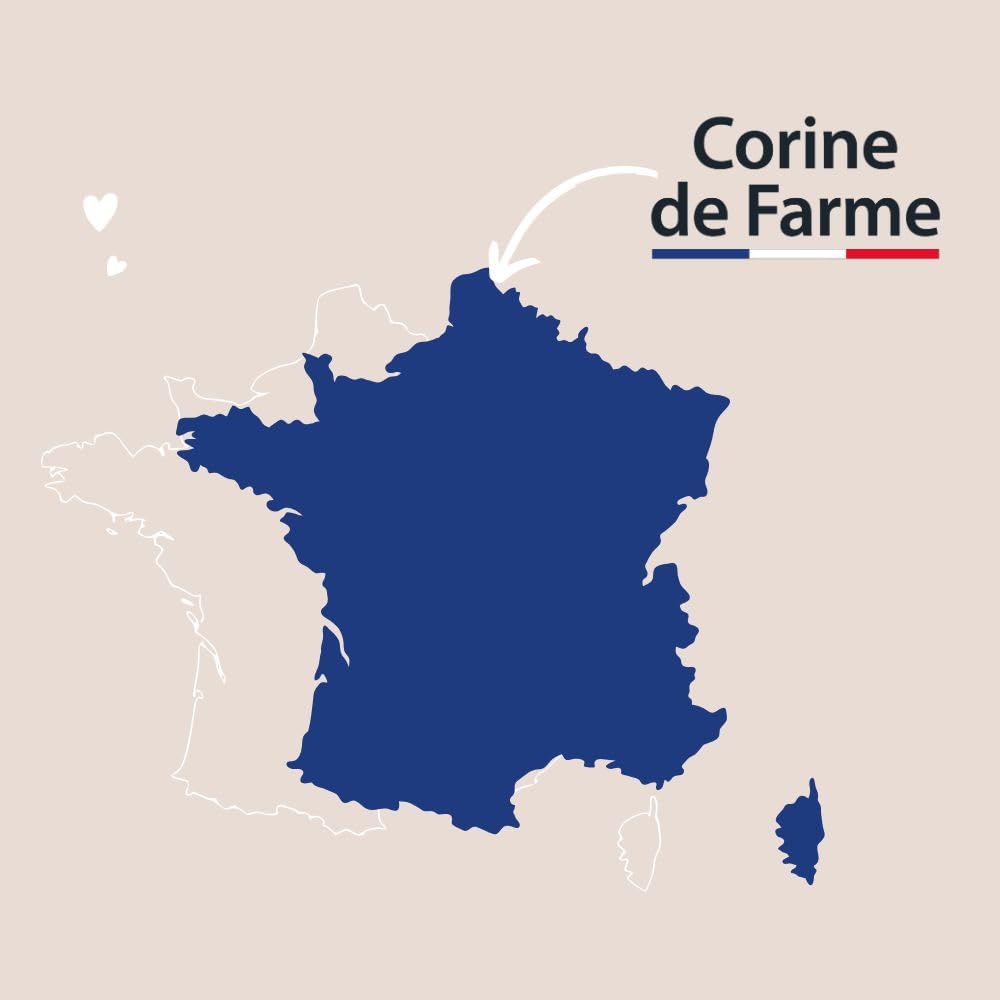 Corine de Farme, Huile Lavante Nourrissante 500ml pour Bébé, Extrait de Calendula, Hypoallergénique, Nettoyage Doux pour Peau Sèche à Très Sèche, Convient aux Cheveux, 97% Ingrédients Naturels
