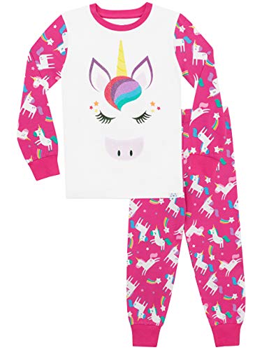 Harry Bear Pijamas de Manga Larga para niñas Unicornio Ajuste