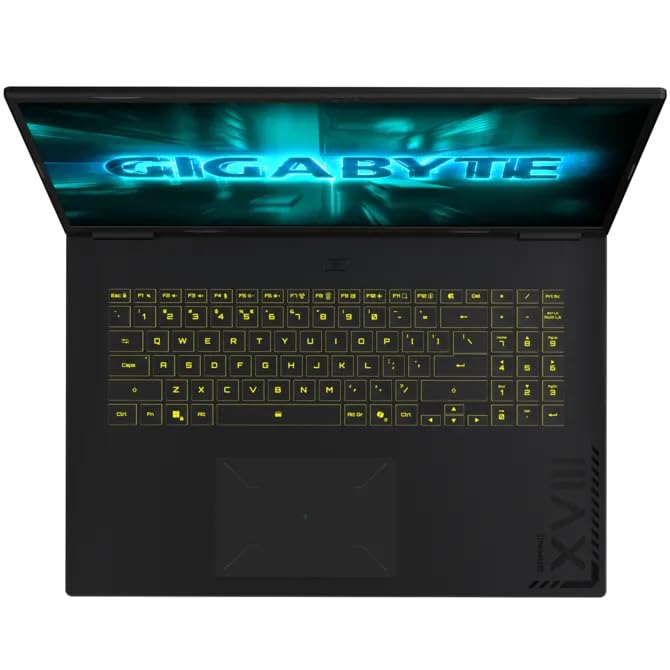 Image of GIGABYTE A18 2025 Laptop, 8-Core AMD Ryzen 7 260, 18 inch WQXGA 165Hz IPS Display, NVIDIA GeForce RTX 5060, 48GB DDR5 2TB SSD, Single-Zone RGB Backlit Keyboard, Wi-Fi 6E, Win11 Home
