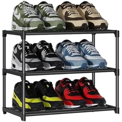 Mnaokcuv 3 Tier Slim Shoe Rack Cover